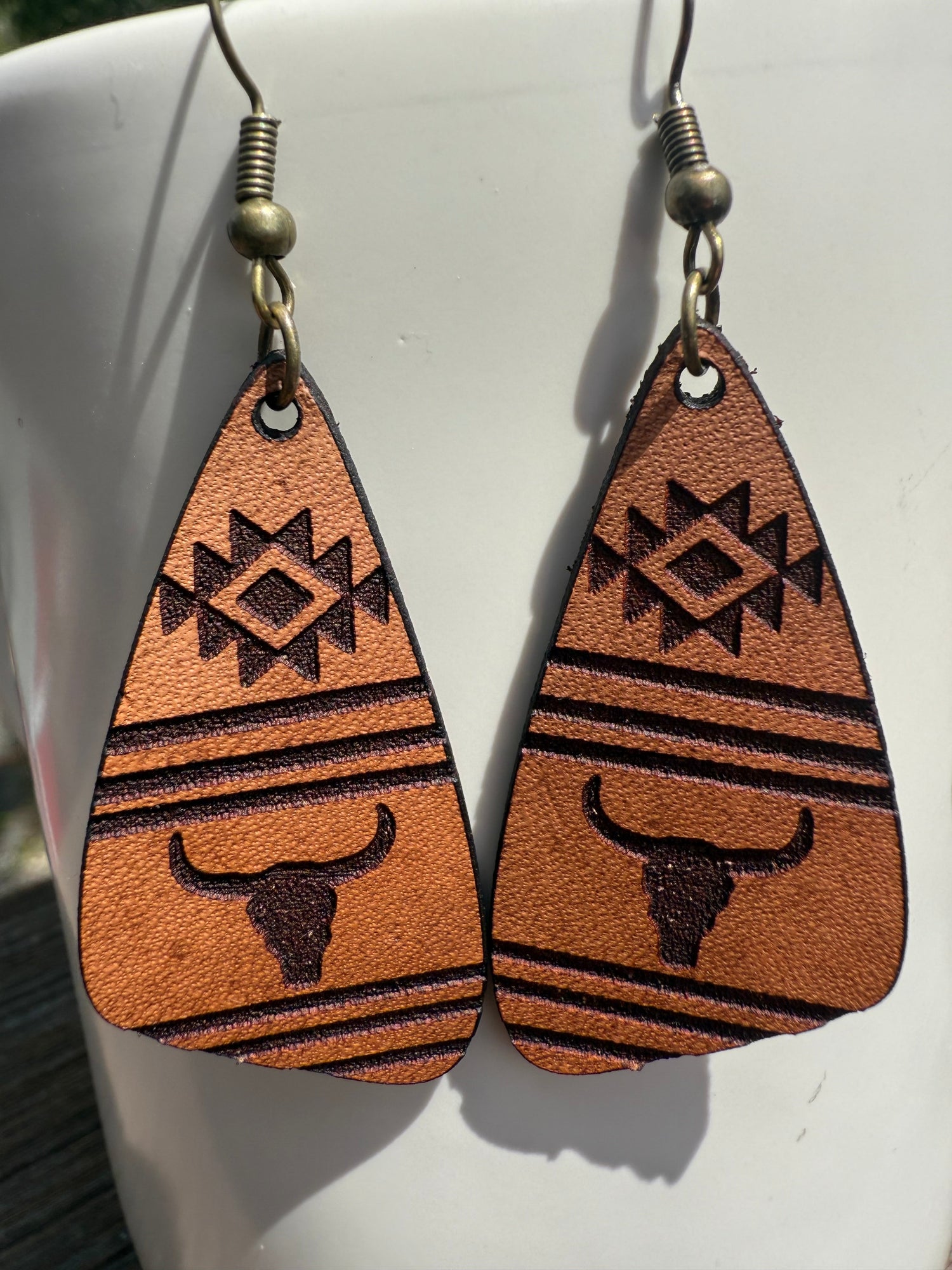 Western Style Laser-Cut Earrings